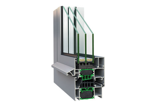 Tilt & Turn Highly Thermal Insulating System</br>The most demanding thermal insulation requirements