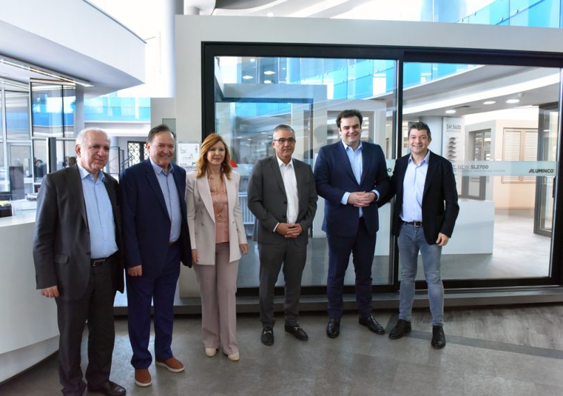 Visit of the Minister of the Greek State and Digital Governance to the Aluminco facilities in Oinofita